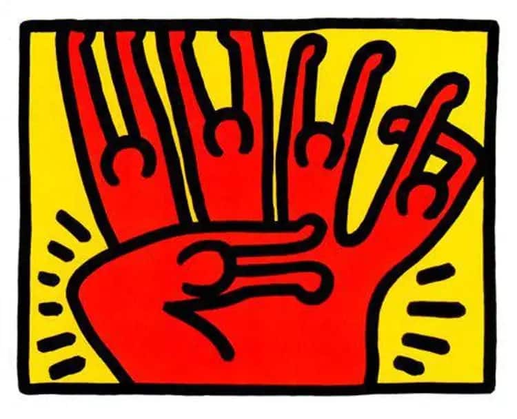 Keith Haring Pop Shop Vi Plate Iv