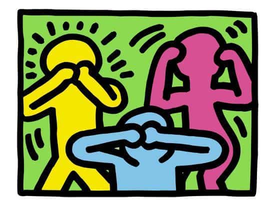 Keith Haring See No Evil Hear No Evil Speak No Evil