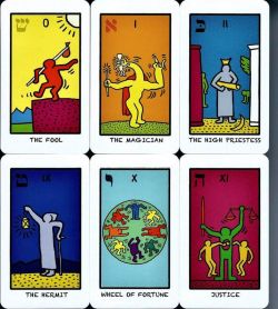 Peinture sur toile de Keith Haring Tarot Cards Version 2 reproduction peinte à la main