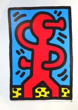 Peinture sur toile de Keith Haring Untitled reproduction peinte à la main