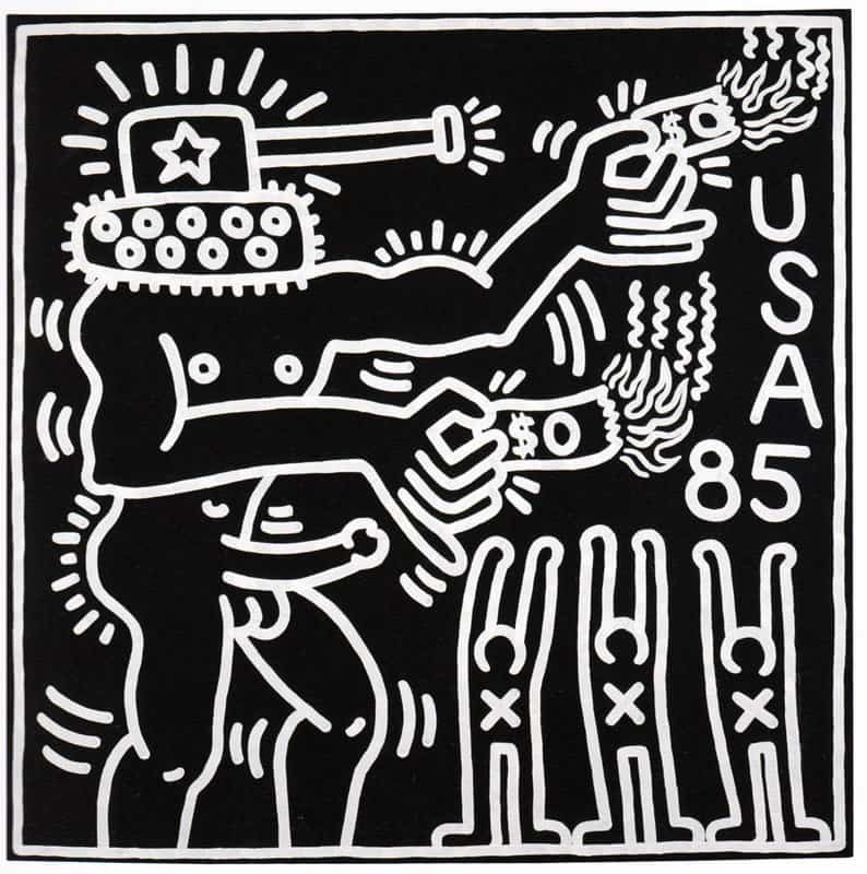 Keith Haring Untitled 1985 - Cuba No Libre