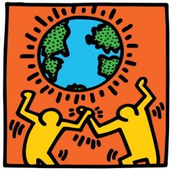 Peinture sur toile de Keith Haring Untitled 1985 - World reproduction peinte à la main