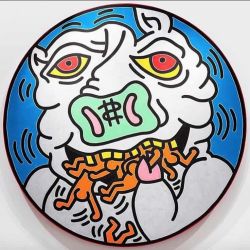 Peinture sur toile de Keith Haring Untitled Round 1988 reproduction peinte à la main