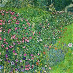 Peinture sur toile de Klimt Italian Garden reproduction peinte à la main
