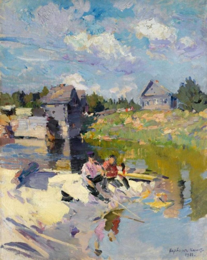 Konstantin Korovin Fishing On A Sunny Day 1915
