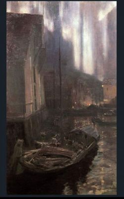 Peinture sur toile de Konstantin Korovin Hammerfest The Northern Lights reproduction peinte à la main