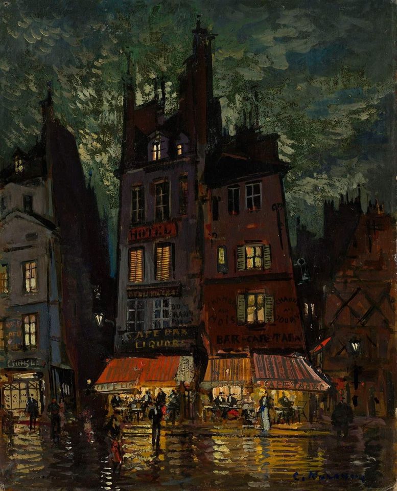 Konstantin Korovin Nightlife On The Rue Venis Paris - 1932