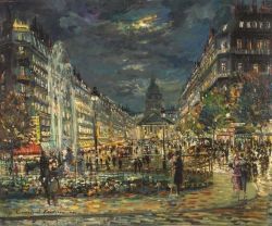 Peinture sur toile de Konstantin Korovin Paris - 1890 reproduction peinte à la main