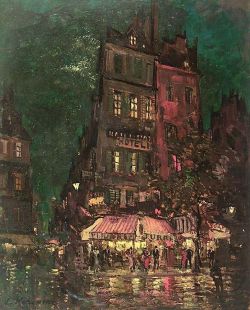 Peinture sur toile de Konstantin Korovin Paris Venice Street 1927 reproduction peinte à la main