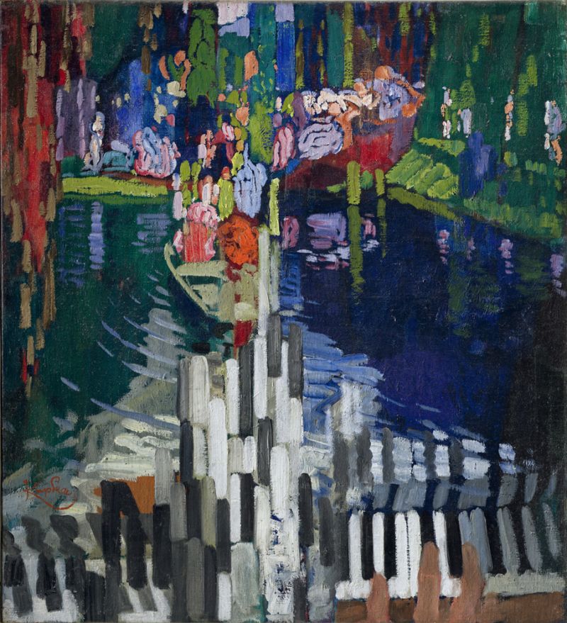 Kupka Les Touches De Piano. Le Lac 1909