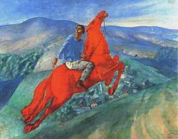 Kuzma Petrov-vodkin Fantasy - 1926 reproduction peinte à la main