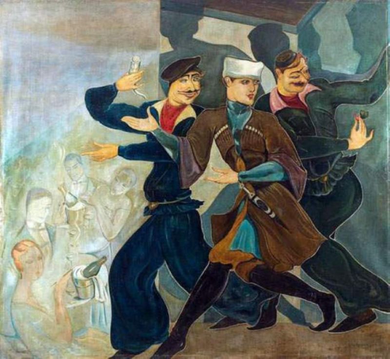 Lado Gudiashvili - A Tbilisi Scene Early 1920