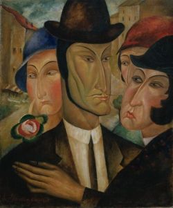 Lado Gudiashvili - The Parisian 1921 reproduction peinte à la main