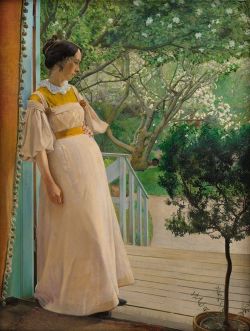 Laurits Andersen Ring, The Artist's Wife, 1897 reproduction peinte à la main