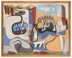 Peinture sur toile de Le Corbusier Deux Musiciennes 1936-1937 reproduction peinte à la main
