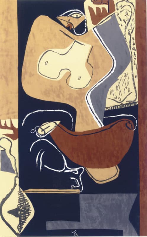 Le Corbusier Femme A La Main Levee 1954