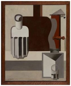 Peinture sur toile de Le Corbusier, Guitare verticale (2ème version), 1920 reproduction peinte à la main