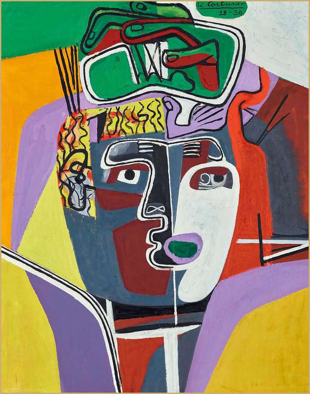 Le Corbusier Hands Crossed Over Head