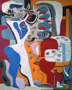 Peinture sur toile de Le Corbusier Menace 1938 reproduction peinte à la main