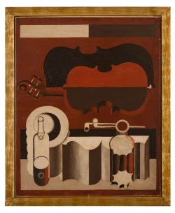 Peinture sur toile de Le Corbusier Nature Morte Au Violon Rouge 1919 reproduction peinte à la main