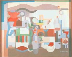 Peinture sur toile de Le Corbusier Nature Morte Aux Nombreux Objets 1923 reproduction peinte à la main