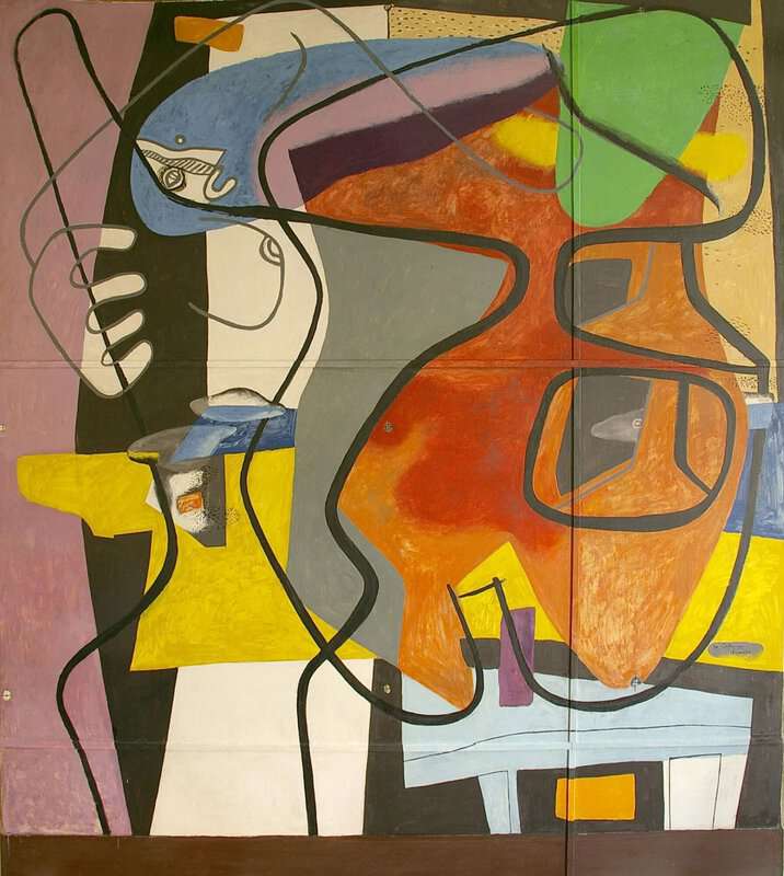 Le Corbusier, Peinture murale, 35 rue de Sèvres à Paris, 1948