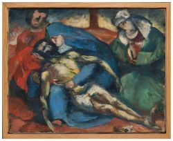 Peinture sur toile de Le Corbusier Pieta. Descente De Croix reproduction peinte à la main