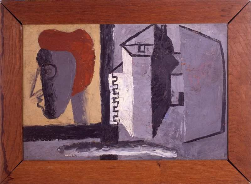 Le Corbusier, Tête de femme, Vézelay, 1943