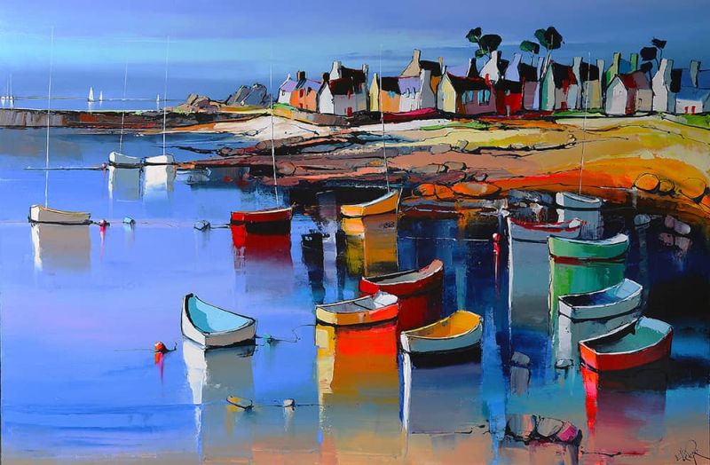 Le Pape, Au Bout Du Quai De Lesconil - 100 x150 cm