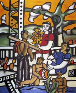 Peinture sur toile de Leger The Camper reproduction peinte à la main