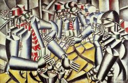 Peinture sur toile de Leger The Card Game reproduction peinte à la main