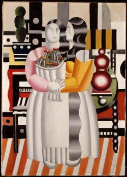 Peinture sur toile de Leger The Two Women Bouquet reproduction peinte à la main