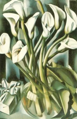 Peinture sur toile de Lempicka Calla Lilies reproduction peinte à la main