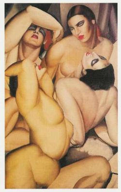 Peinture sur toile de Lempicka Group Of Four Nudes reproduction peinte à la main