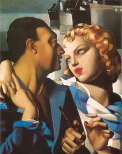 Peinture sur toile de Lempicka Idyll reproduction peinte à la main