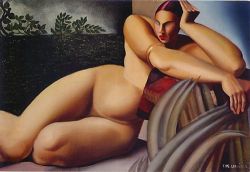 Peinture sur toile de Lempicka Nude On A Terrace reproduction peinte à la main