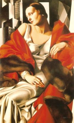 Peinture sur toile de Lempicka Portrait Of Mrs Boucard reproduction peinte à la main