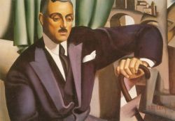 Peinture sur toile de Lempicka Portrait Of Prince Eristoff reproduction peinte à la main