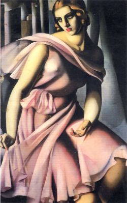 Peinture sur toile de Lempicka Portrait Of Romana De La Salle reproduction peinte à la main