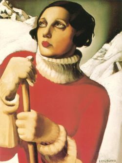 Peinture sur toile de Lempicka Saint Moritz reproduction peinte à la main