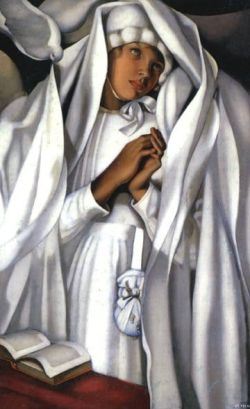 Peinture sur toile de Lempicka The Communicant reproduction peinte à la main