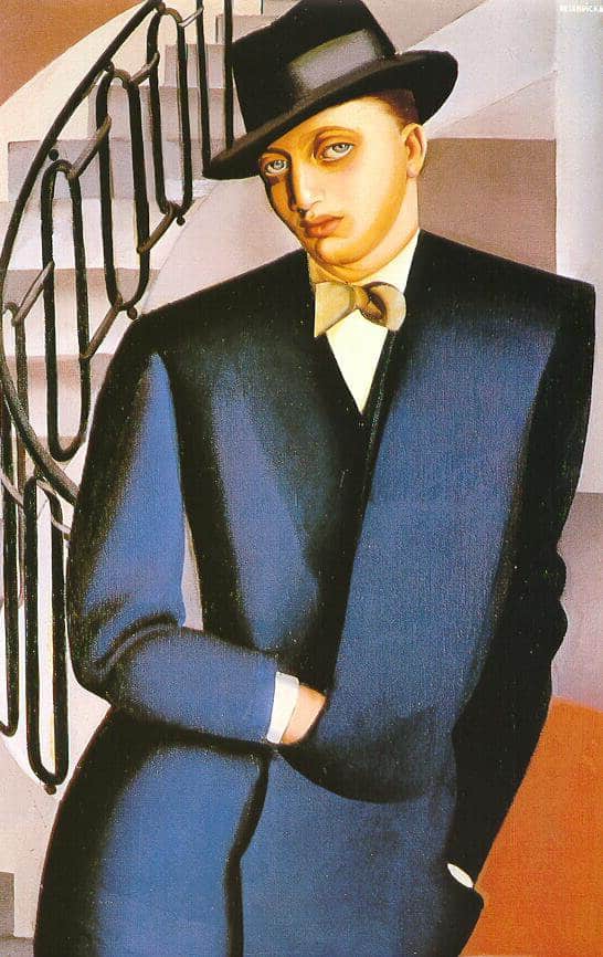 Lempicka The Marquis D Afflitto On A Staircase