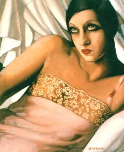Peinture sur toile de Lempicka The Pink Shirt reproduction peinte à la main