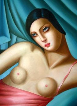 Peinture sur toile de Lempicka The Pink Shirt 2 reproduction peinte à la main
