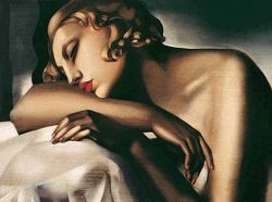 Peinture sur toile de Lempicka The Sleeper reproduction peinte à la main