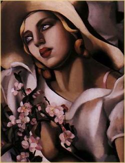 Peinture sur toile de Lempicka The Straw Hat reproduction peinte à la main