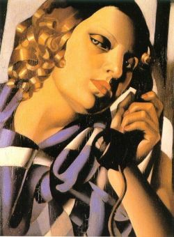 Peinture sur toile de Lempicka The Telephone reproduction peinte à la main