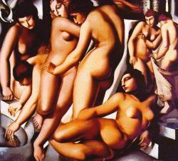 Peinture sur toile de Lempicka Women Bathing reproduction peinte à la main