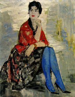 Leo Kokle Rasmas Prandes Portrets 1962 reproduction peinte à la main