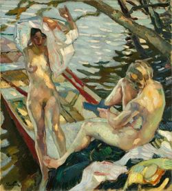 Leo Putz Nach Dem Bad Iii 1914 reproduction peinte à la main